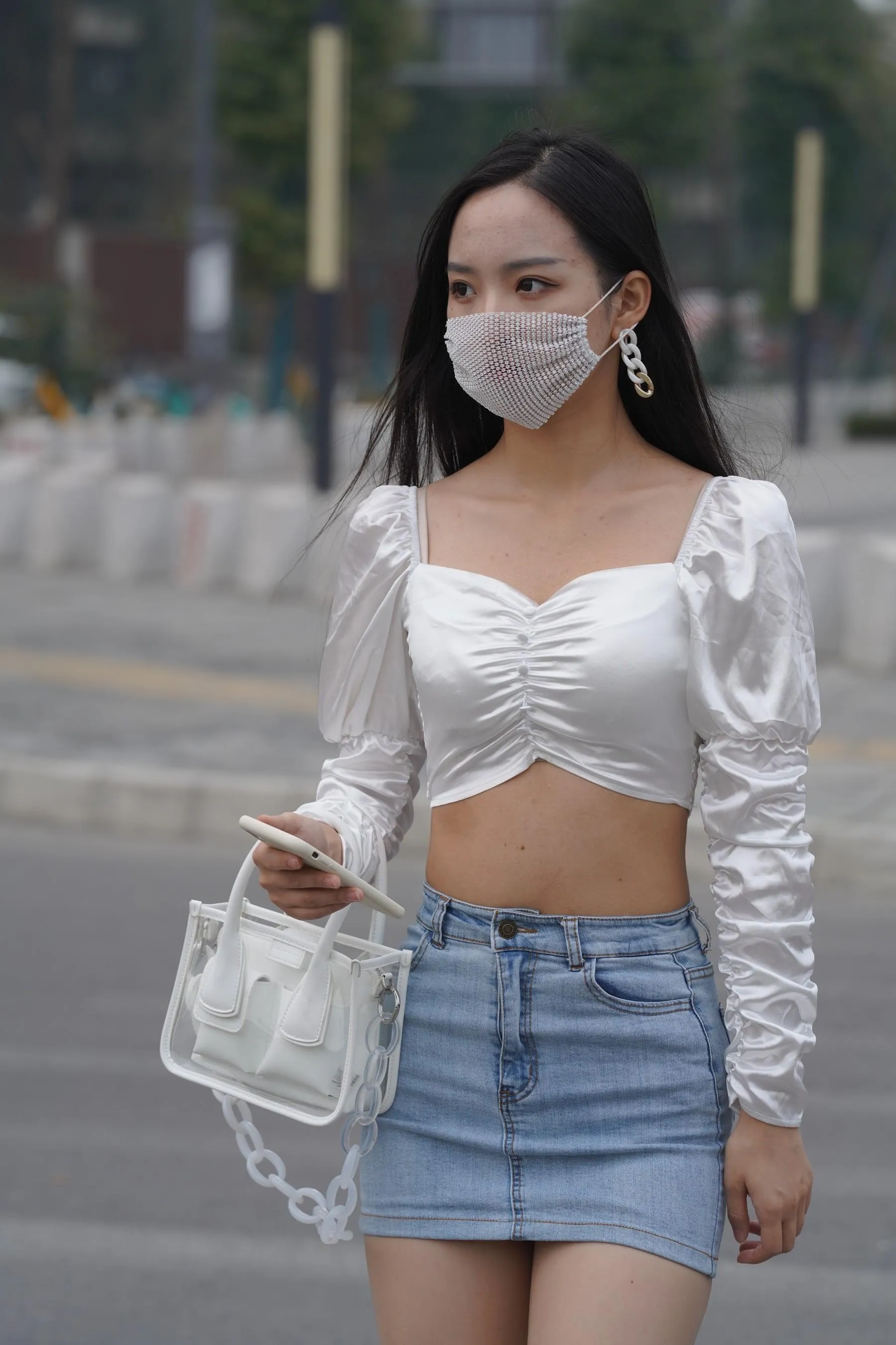 魔镜街拍 NO.170 凯恩街拍摄影-牛仔裙小姐姐 [304P]插图8